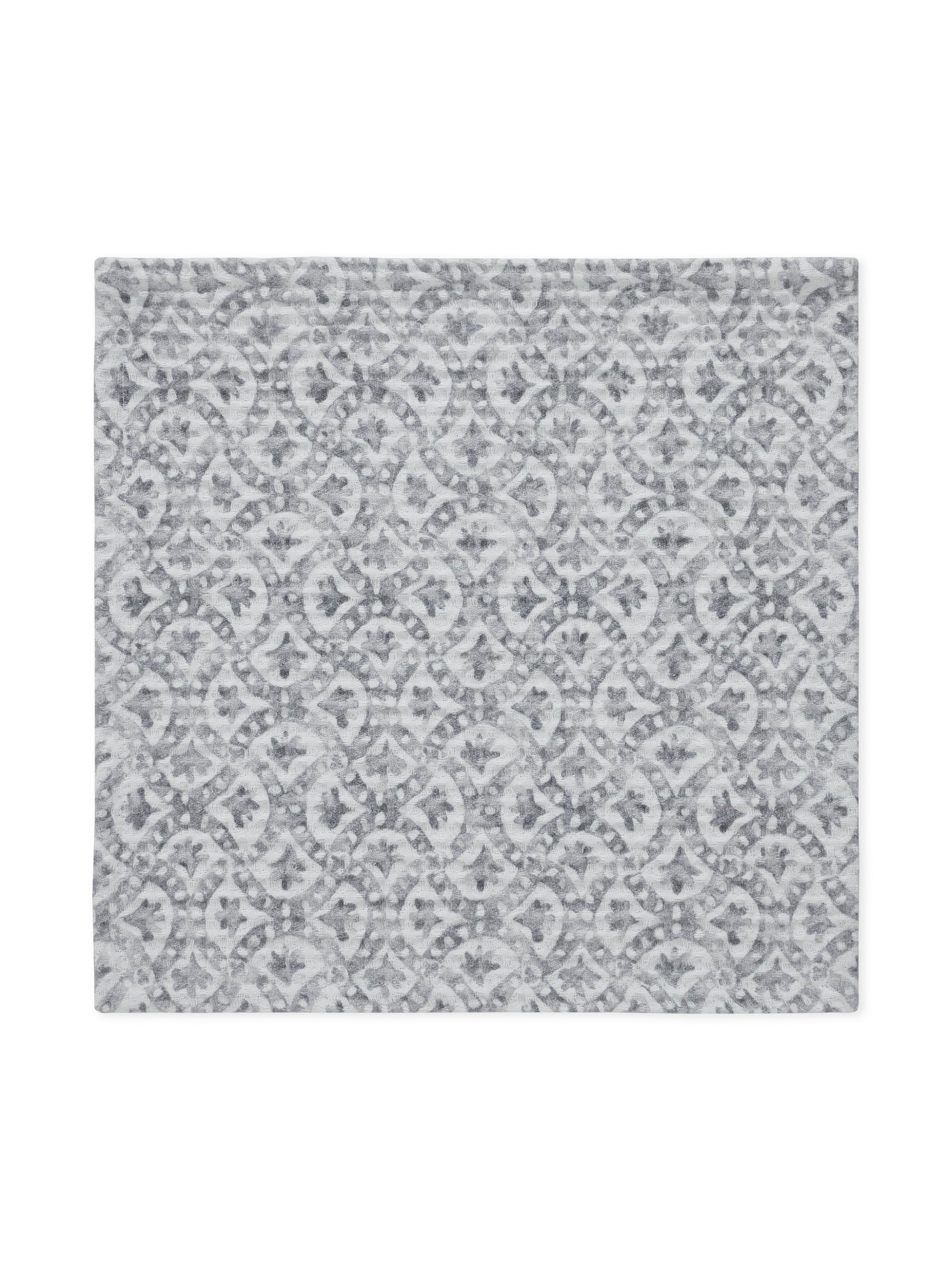 Tessellate Grey Face Towel | Set Of 2