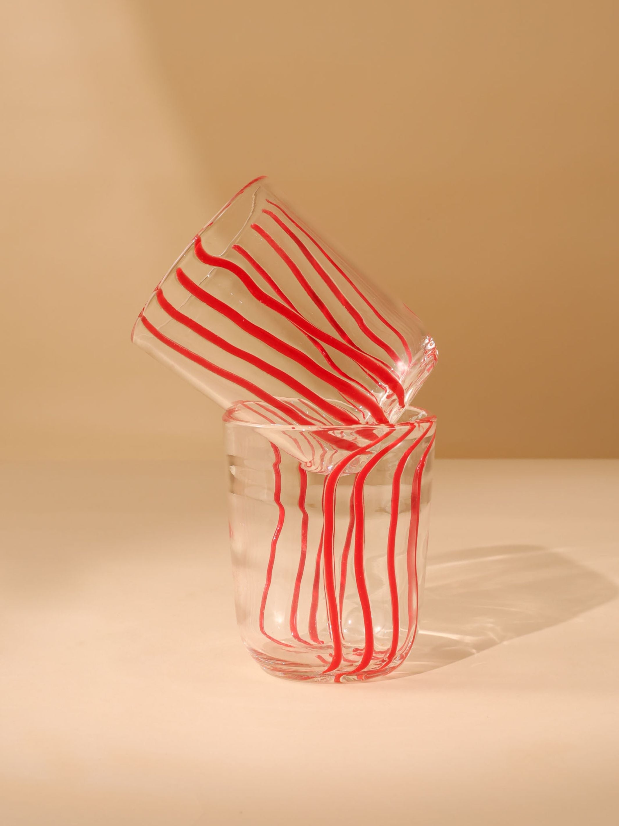 Handblown Glass - Beachcomber Red