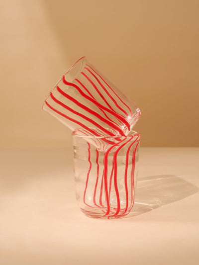 Handblown Glass - Beachcomber Red
