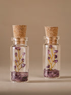 Small Bottle Tree Set of 2 - Amethyst
