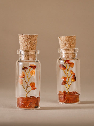 Small Bottle Tree Set of 2 - Carnalian
