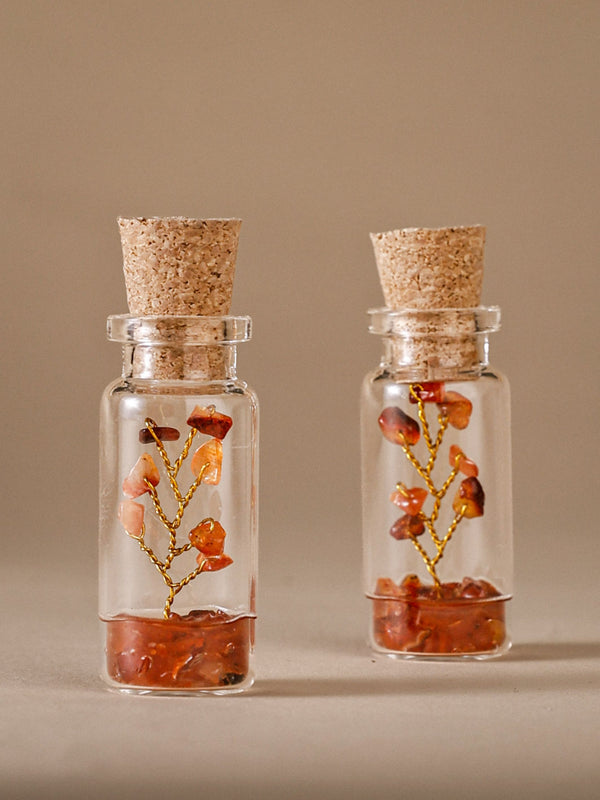 Small Bottle Tree Set of 2 - Carnalian