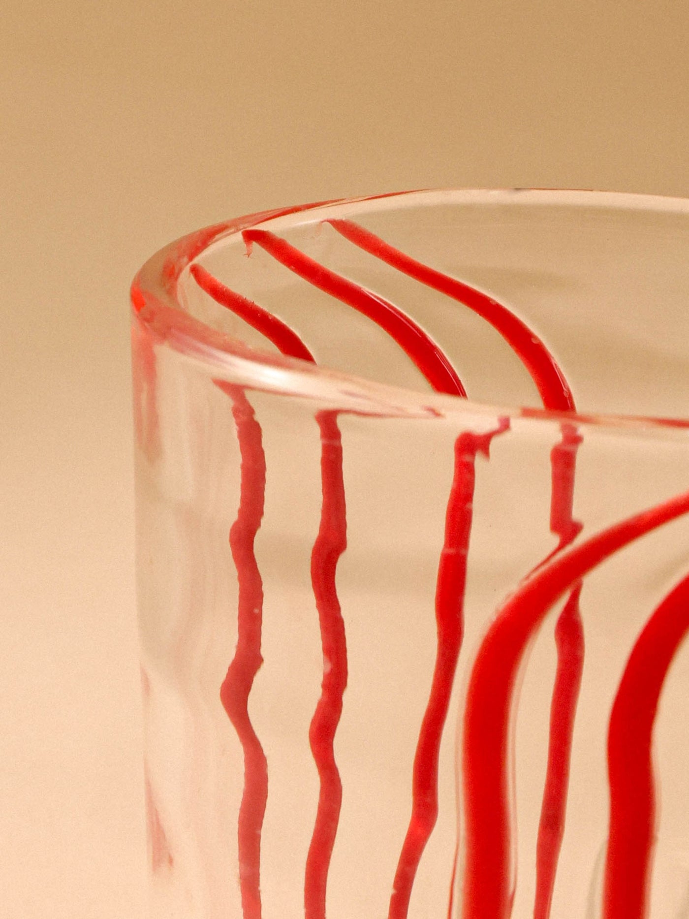 Handblown Glass - Beachcomber Red