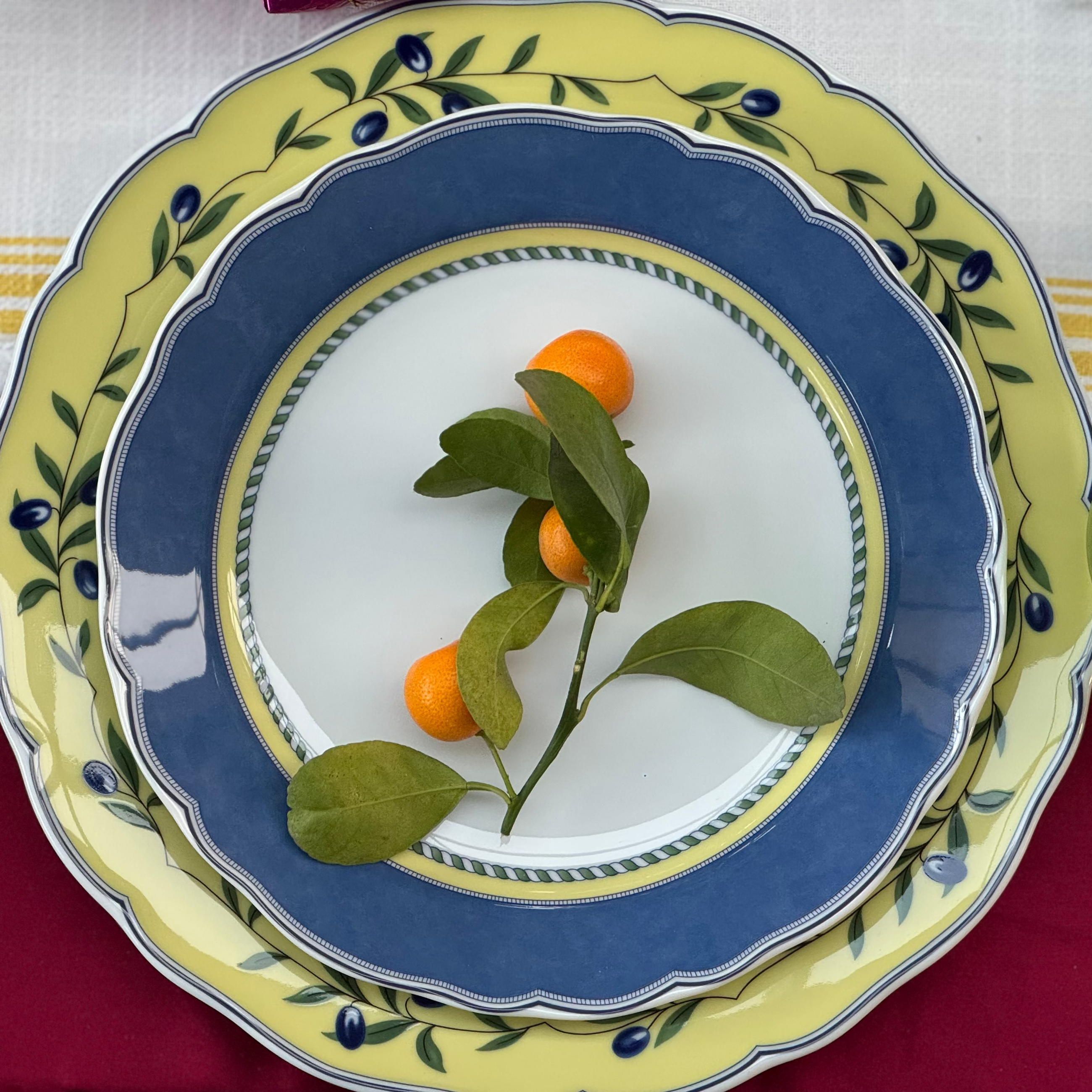 Maria Theresia Medley - Blue Dessert Plate (Set of 6)