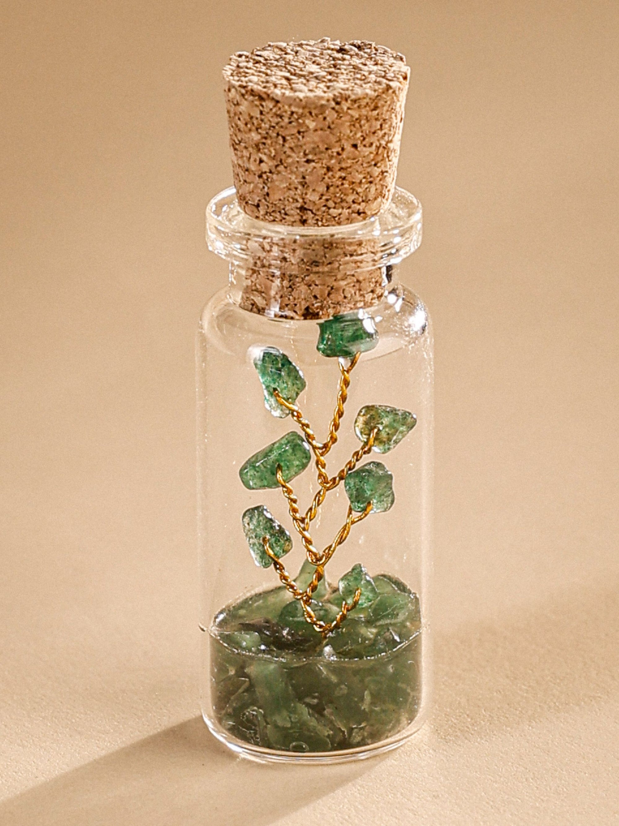 Small Bottle Tree Set of 2 - Green Aventurine