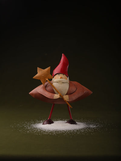 Handpainted Santa With Star