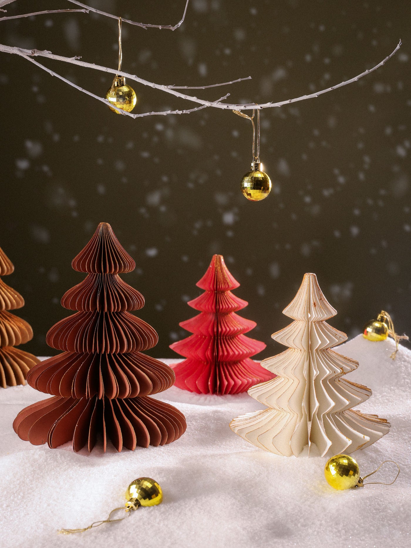 Paper Christmas Trees - Set of 3