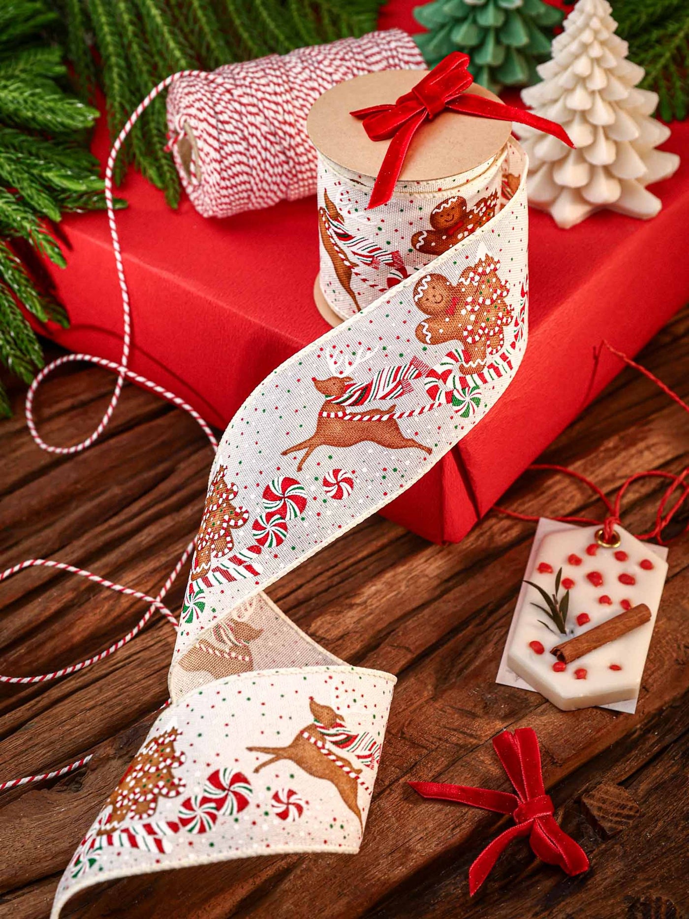 Gingerman Sleigh Ribbon