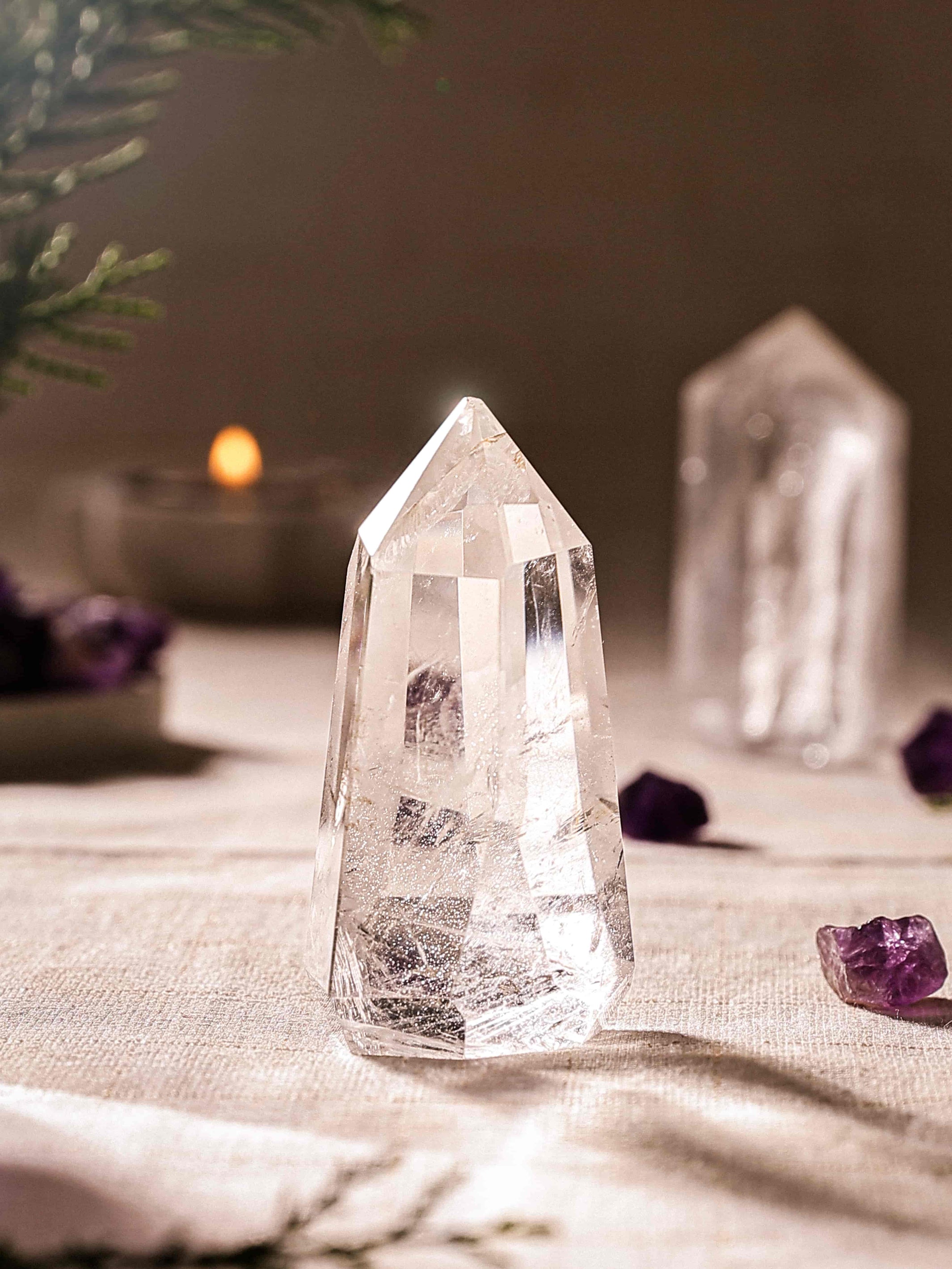 Clear Crystal Tower