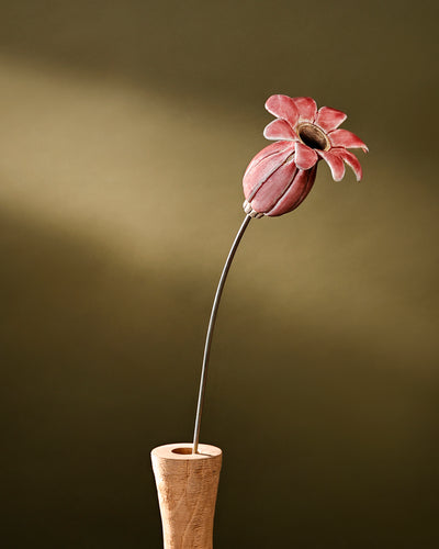 Flowering Pod Tall -single - Deep Pink