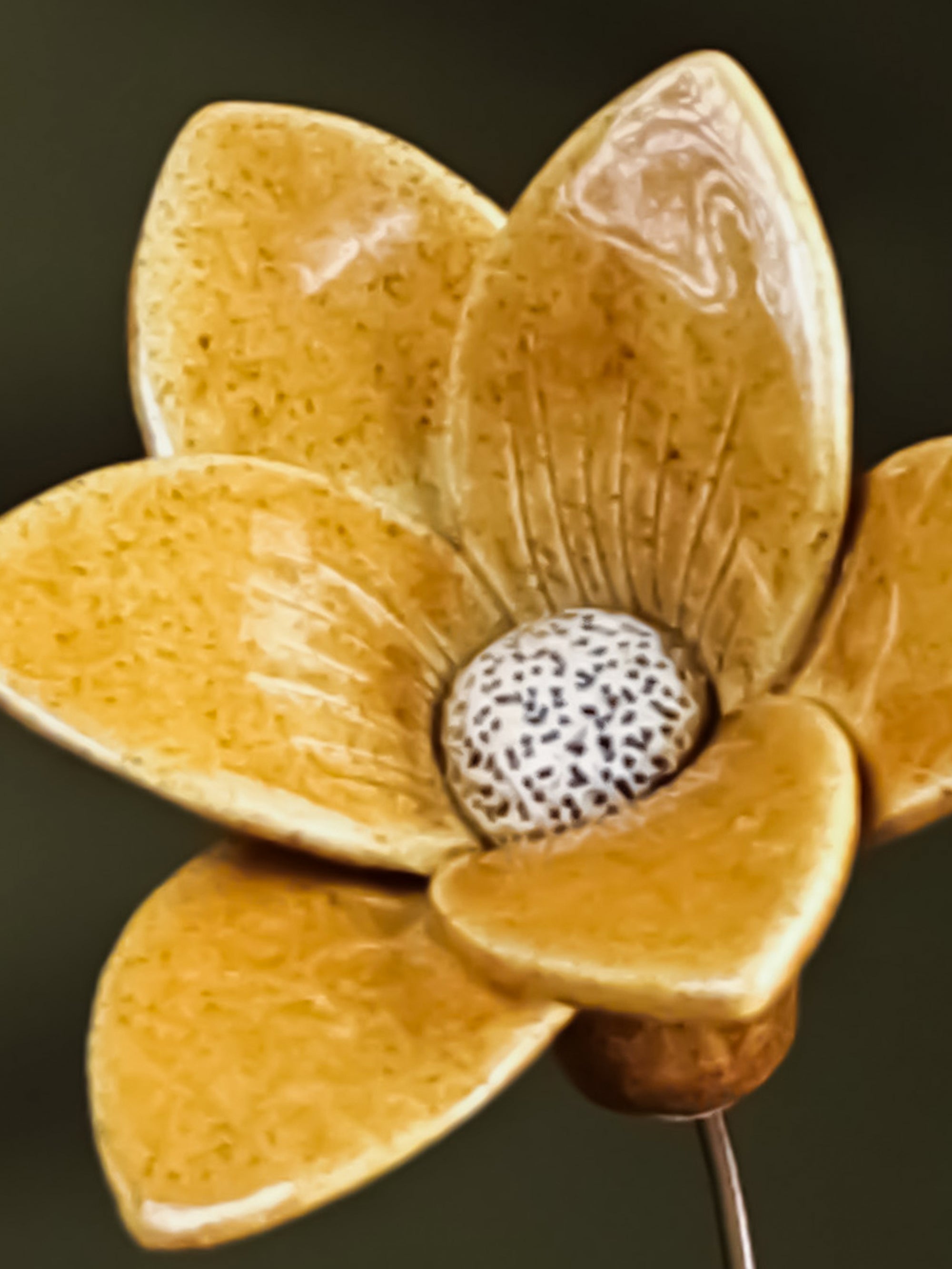Buttercup- Single flower stem  - Mustard Yellow
