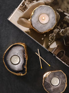 Tea Light Holder - Semi Precious Stone