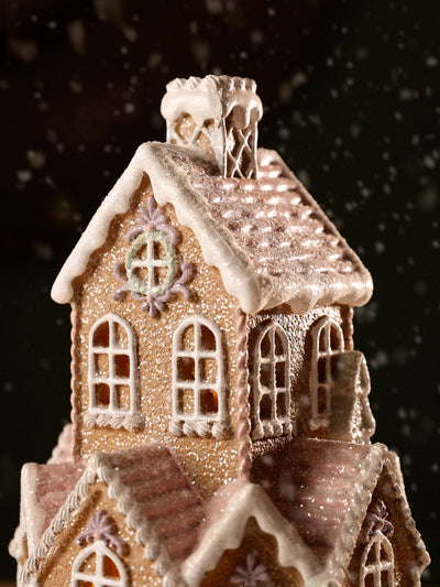 Big Pastel Ginger Bread House with LED light