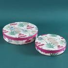 Vrindavan Round Gift Box (Set of 2)
