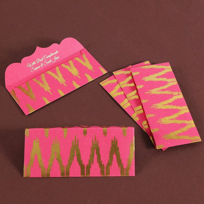 Ikat Pink Money Envelope