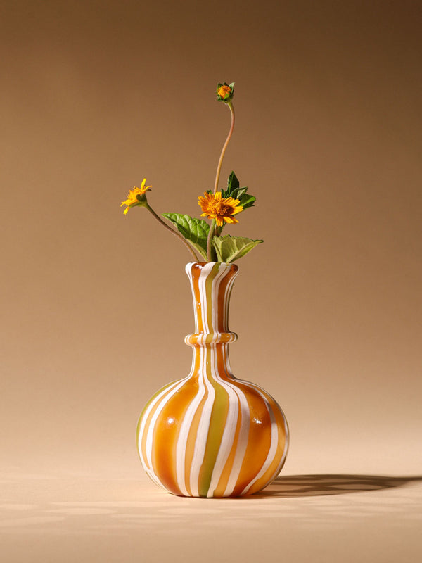 Murano Glass Vase - Earthy Hues