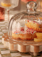 Glass Cloche Dome - Aster With Wooden Base
