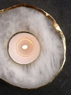 Tea Light Holder - Semi Precious Stone
