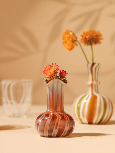 Murano Glass Vase - Earthy Hues