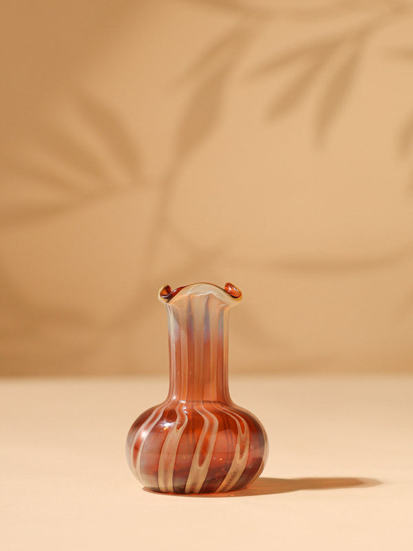 Murano Glass Vase - Earthy Hues