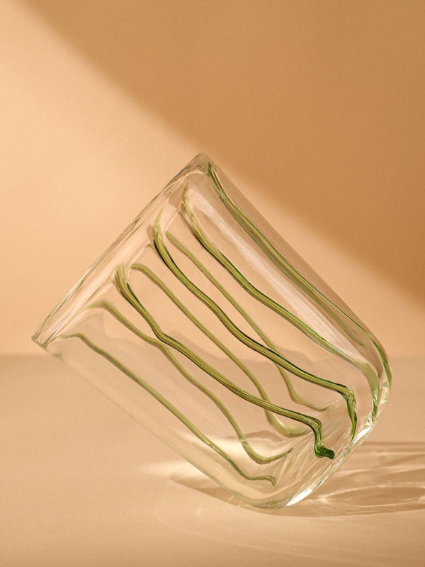 Handblown Green Glass - Beachcomber