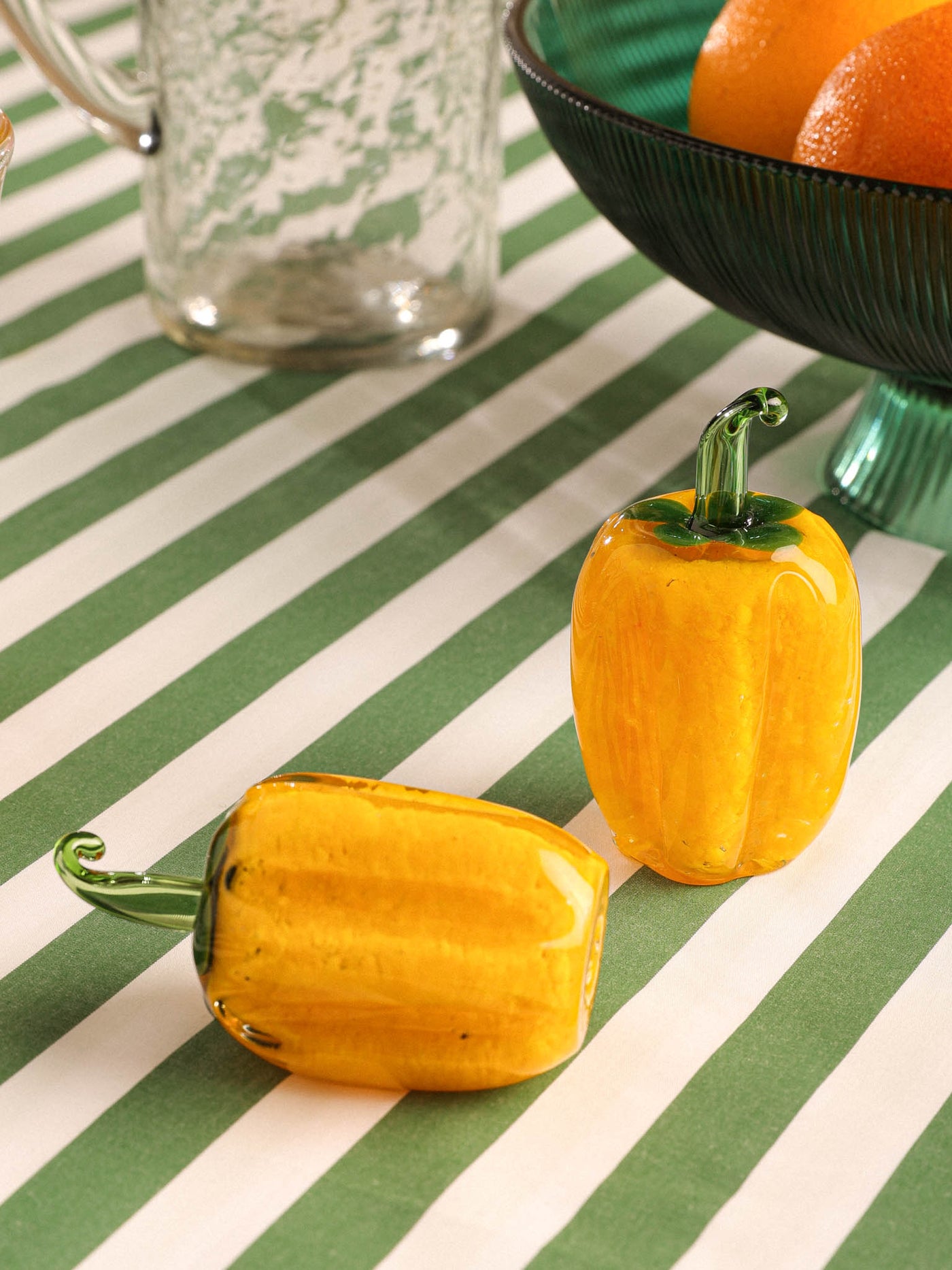 Murano Glass Style Decoration- Yellow Bell Pepper