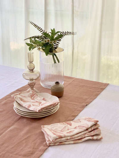 Blush Table Runner and Napkins Gift Set