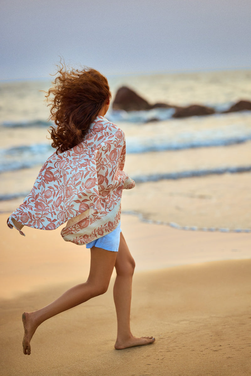 Ayna Bath Towel - Pink Waffle