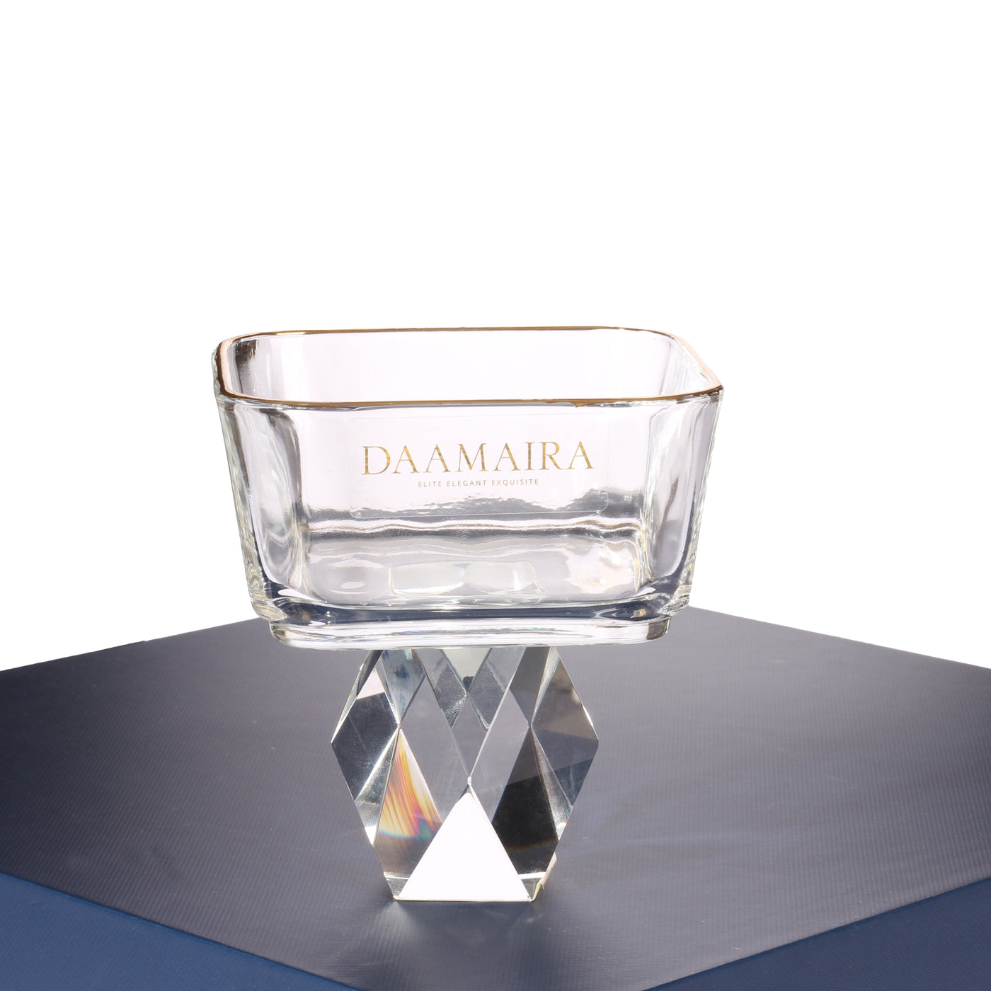 Square Crystal Dessert Bowl - Set of 6