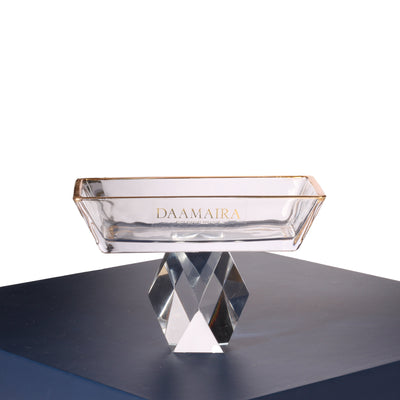 Rectangle Crystal Dessert Bowl - Set of 6