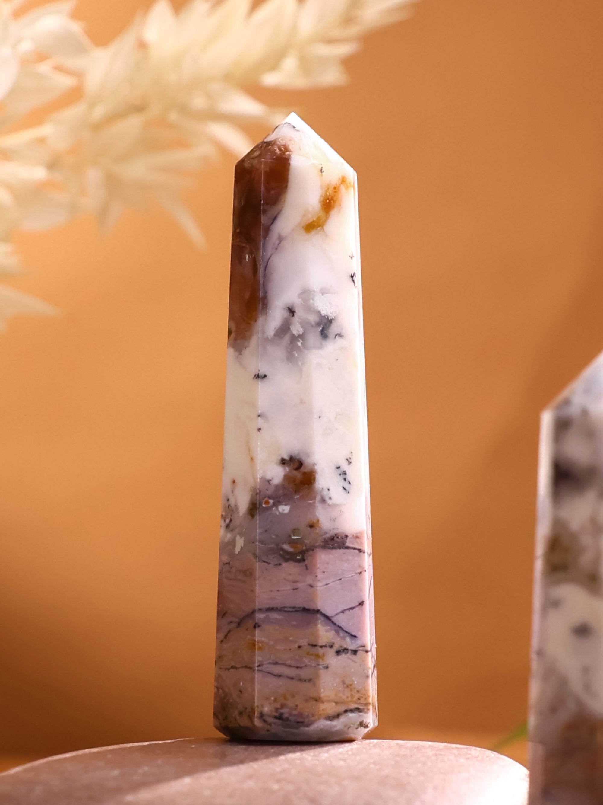Gemstone Tower - Dendrite Opal