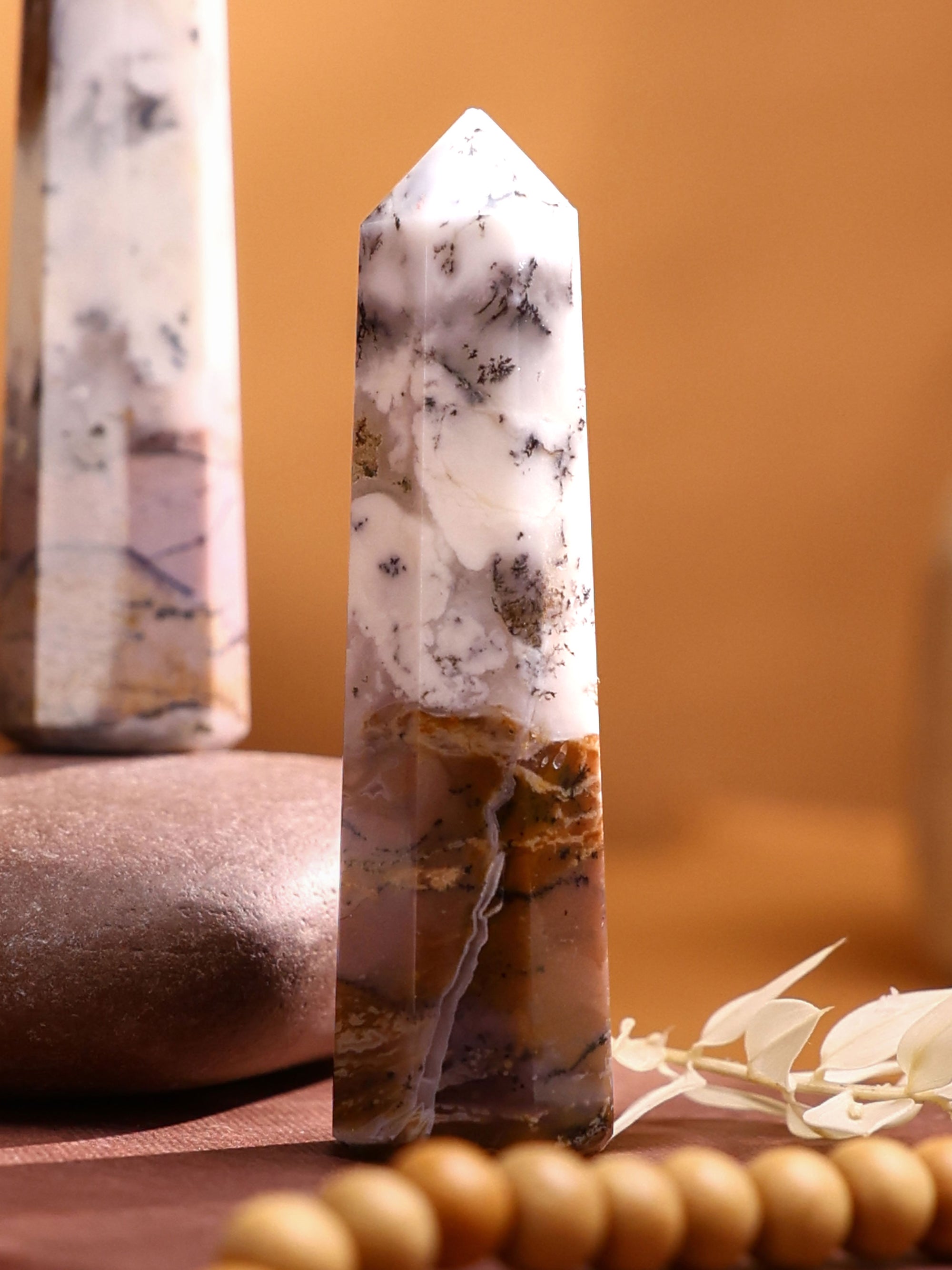 Gemstone Tower - Dendrite Opal