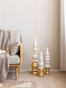 Temple corners - gold leafed