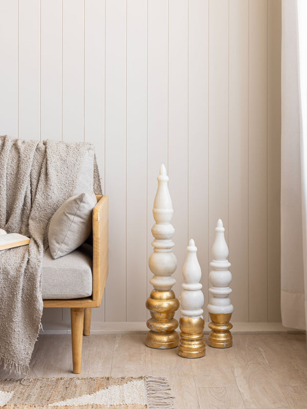 Temple corners - gold leafed