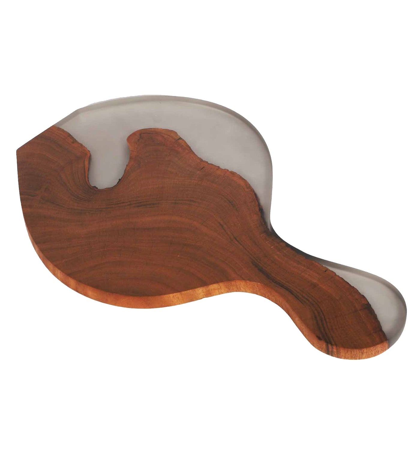 Cheese Board Platter – Acacia Wood with Translucent Black Resin Finish