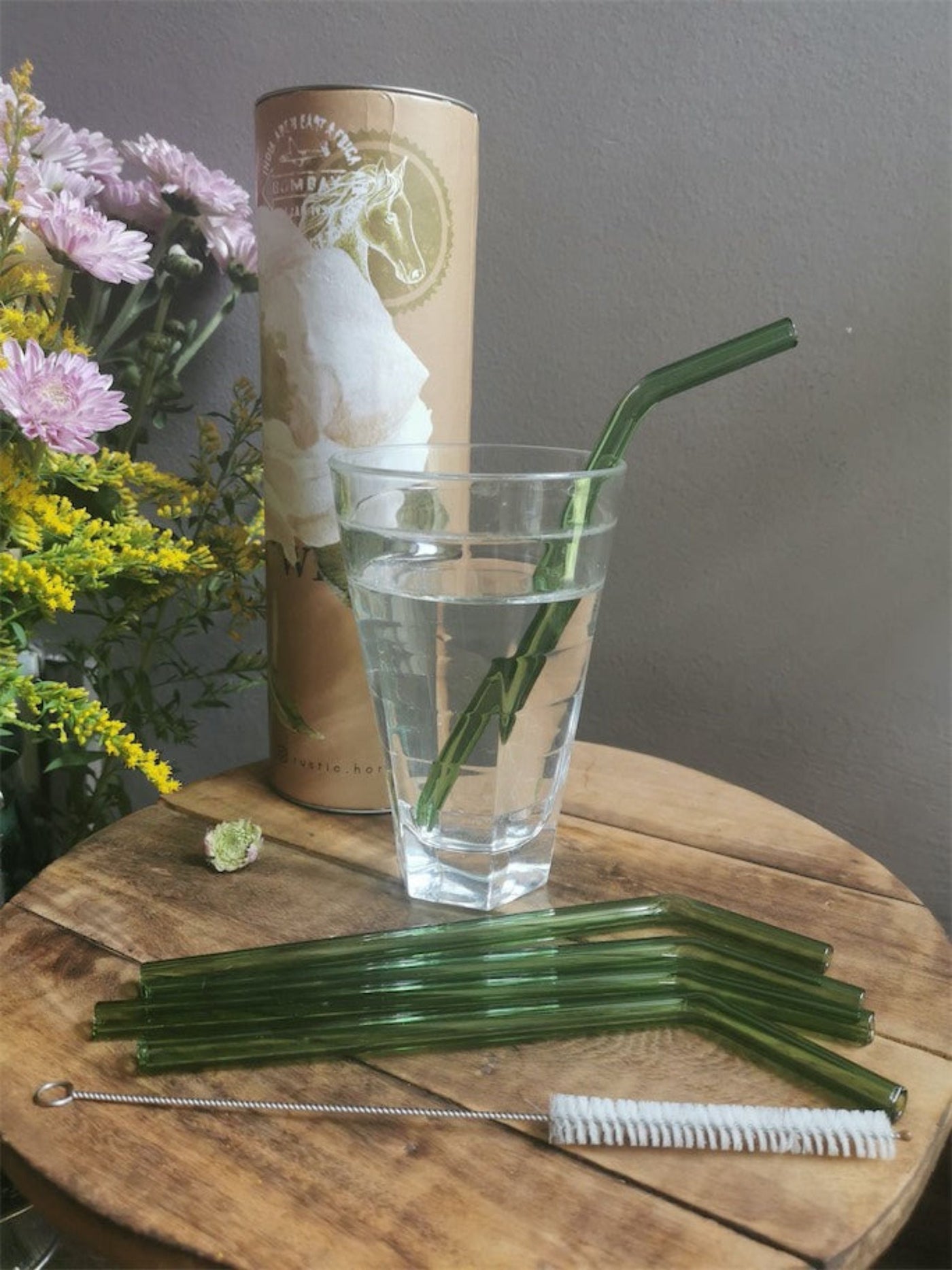 Going Green 6 Glass Straws