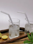 Glass Straws Reusable Set of 6 - Opal