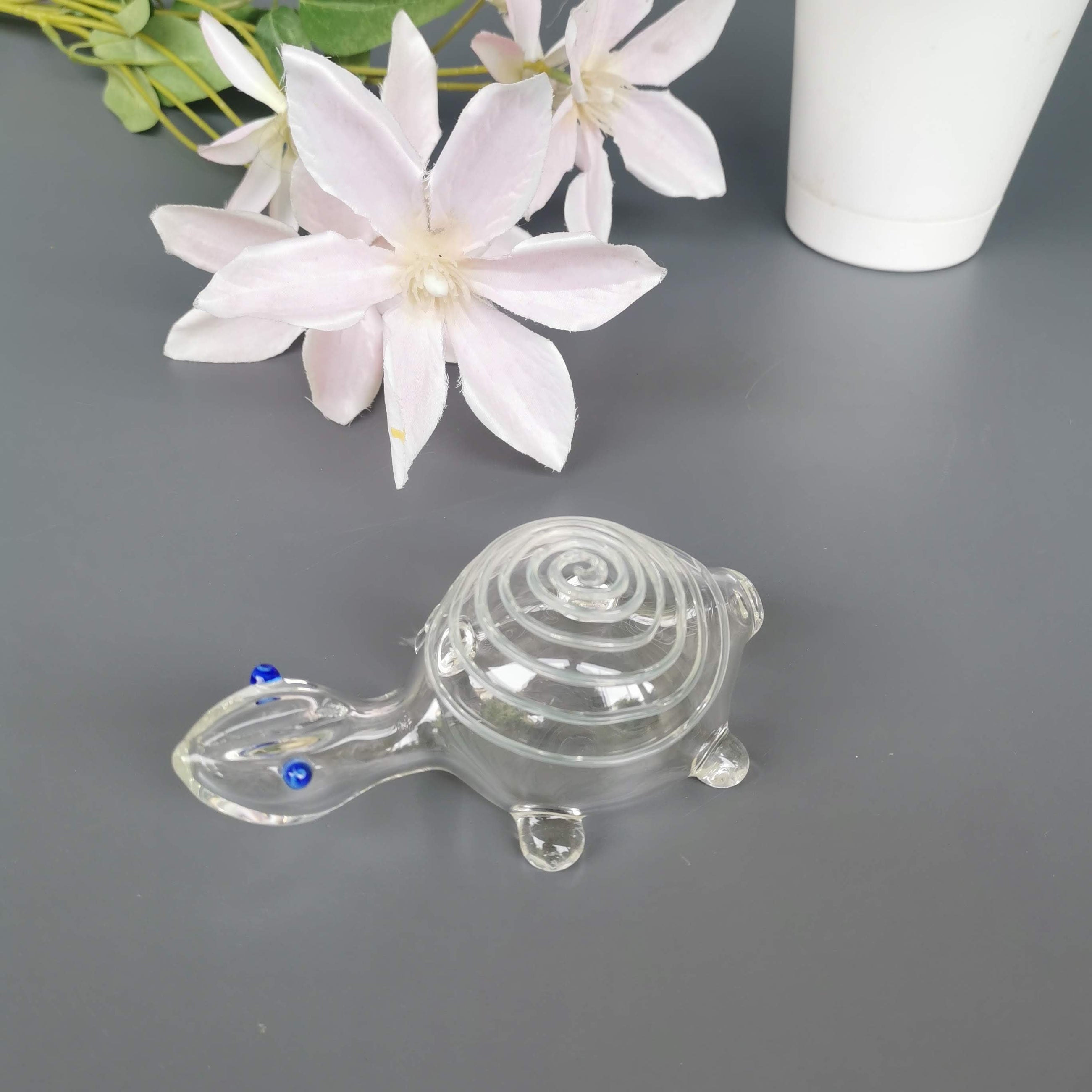 Good Luck Glass Turtles- Clear - Product Image 