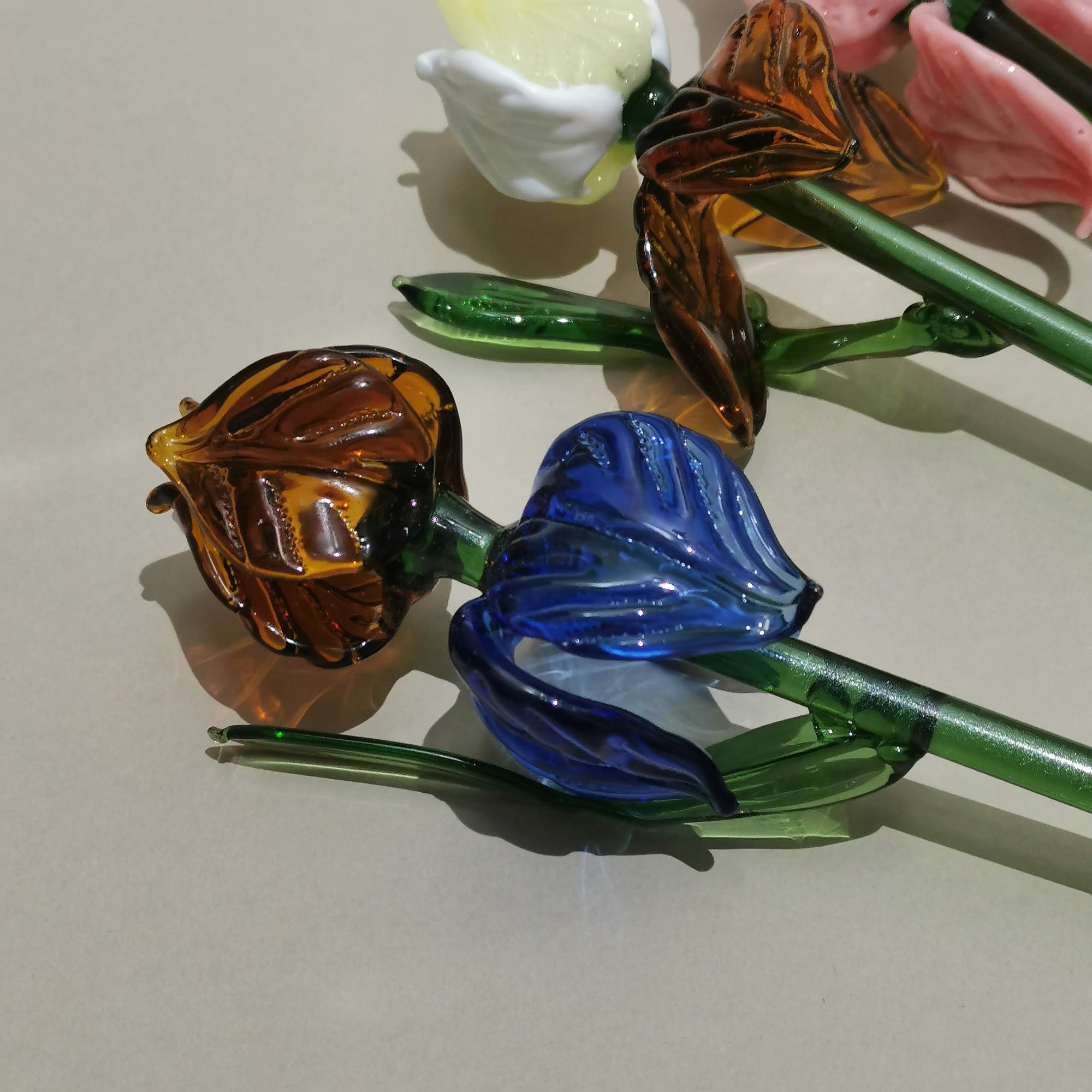 Venetian Rose Glass Flower