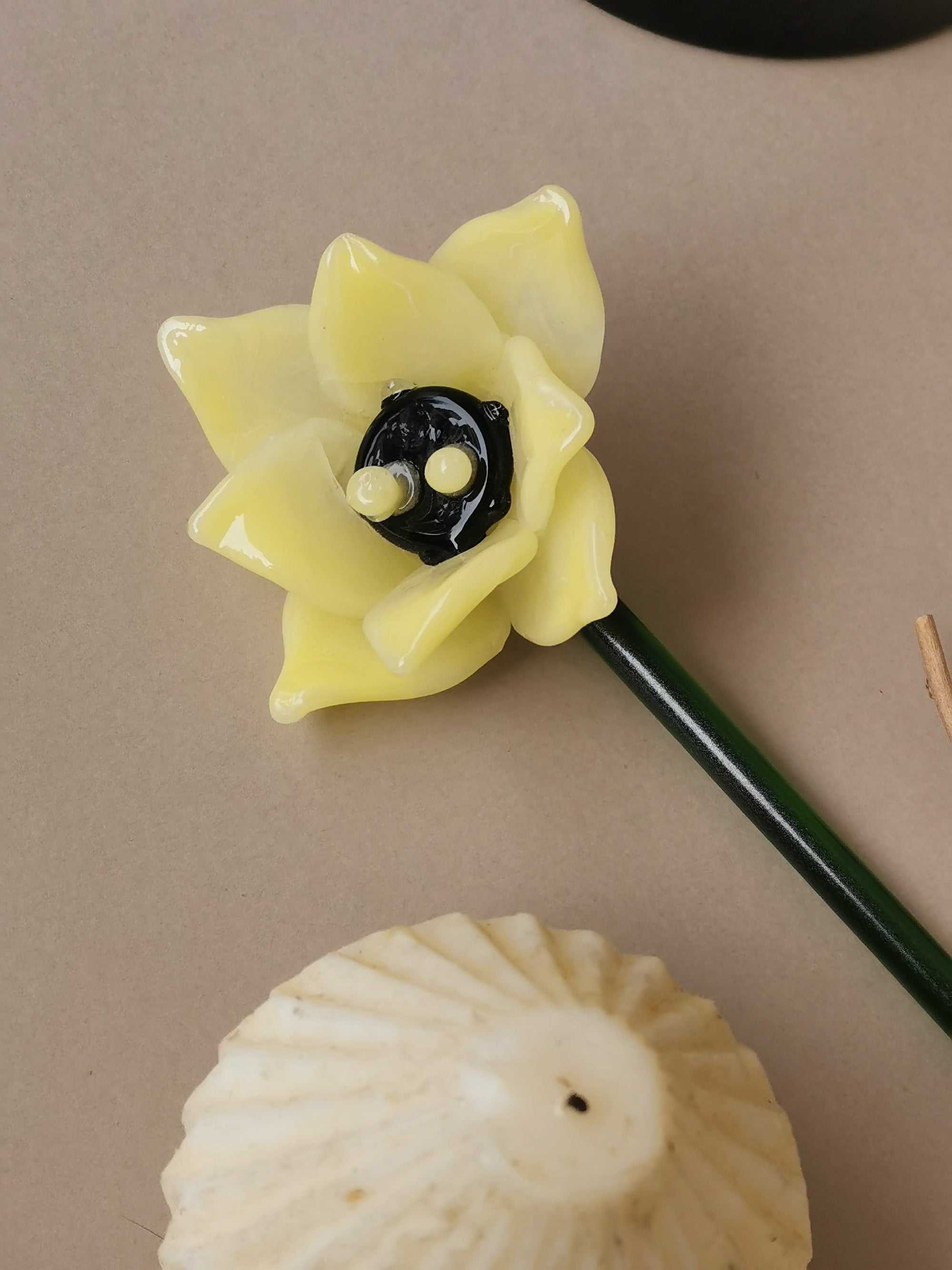Venetian Rose Glass Flower