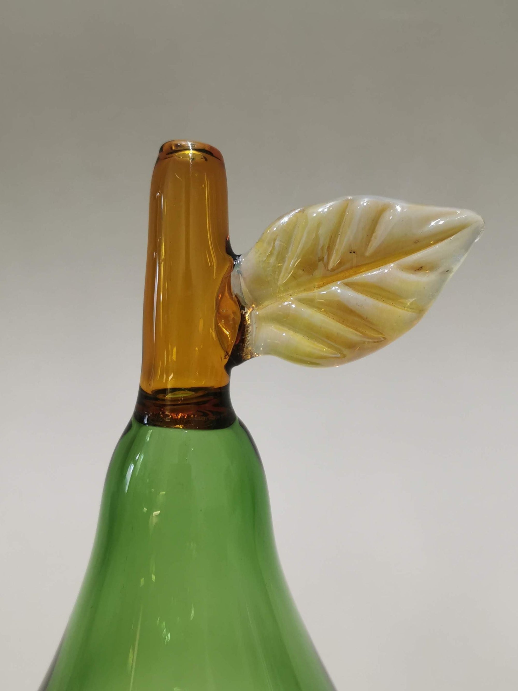 Murano Glass Style Decoration- Pear Green Art Glass