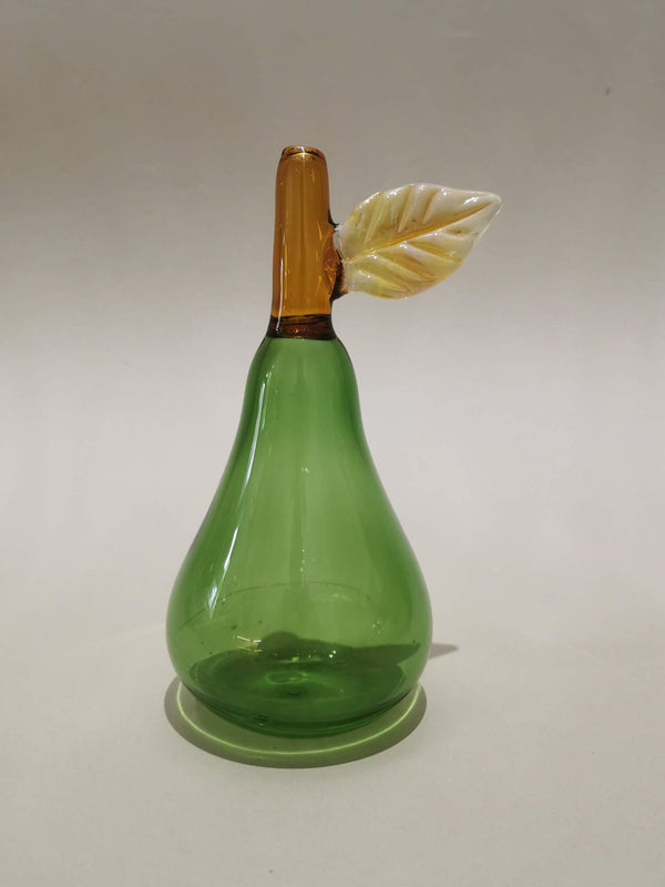 Murano Glass Style Decoration- Pear Green Art Glass