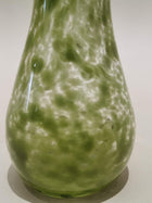 Murano Glass Style Decoration- Green Splash Pear Art Glass