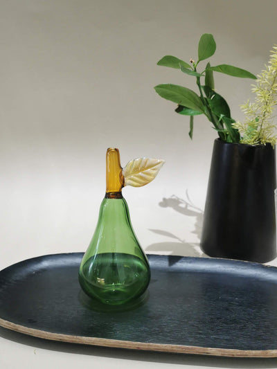 Murano Glass Style Decoration- Pear Green Art Glass