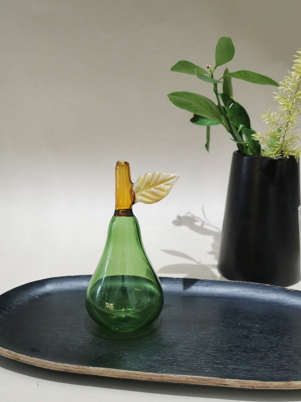 Murano Glass Style Decoration- Pear Green Art Glass