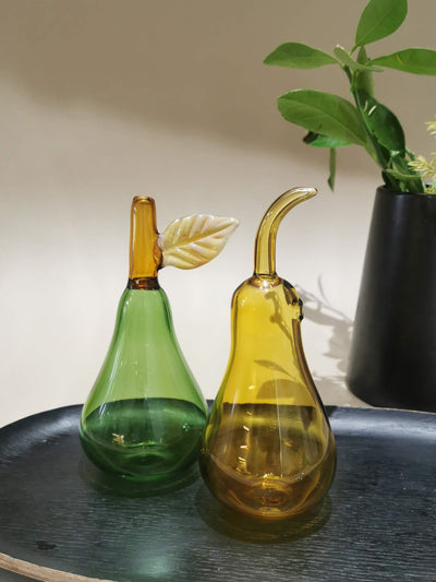 Murano Glass Style Decoration- Pear Green Art Glass