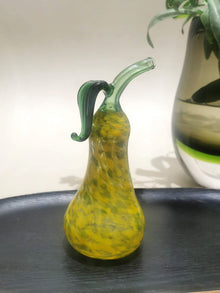 Murano Glass Style Decoration- Color Splash Pear Art Glass