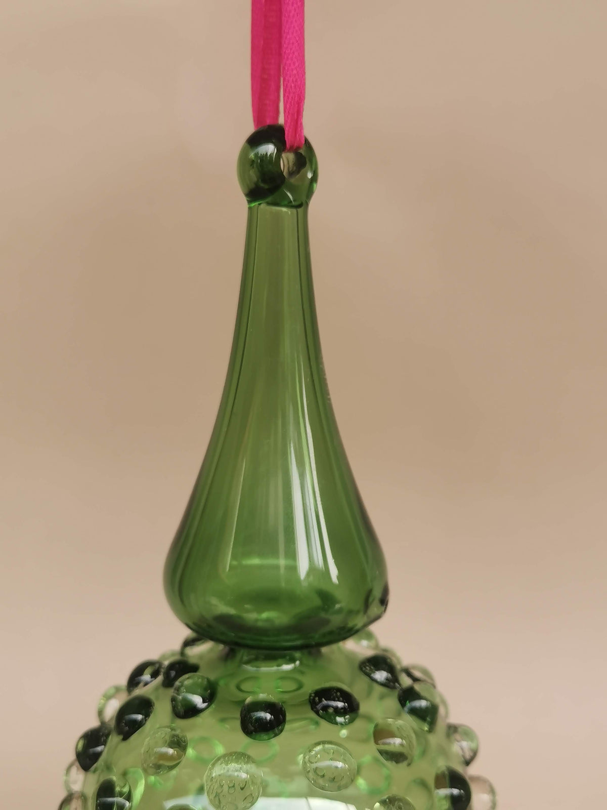 Handblown Glass Ornament - Lumina Jade 4 inch