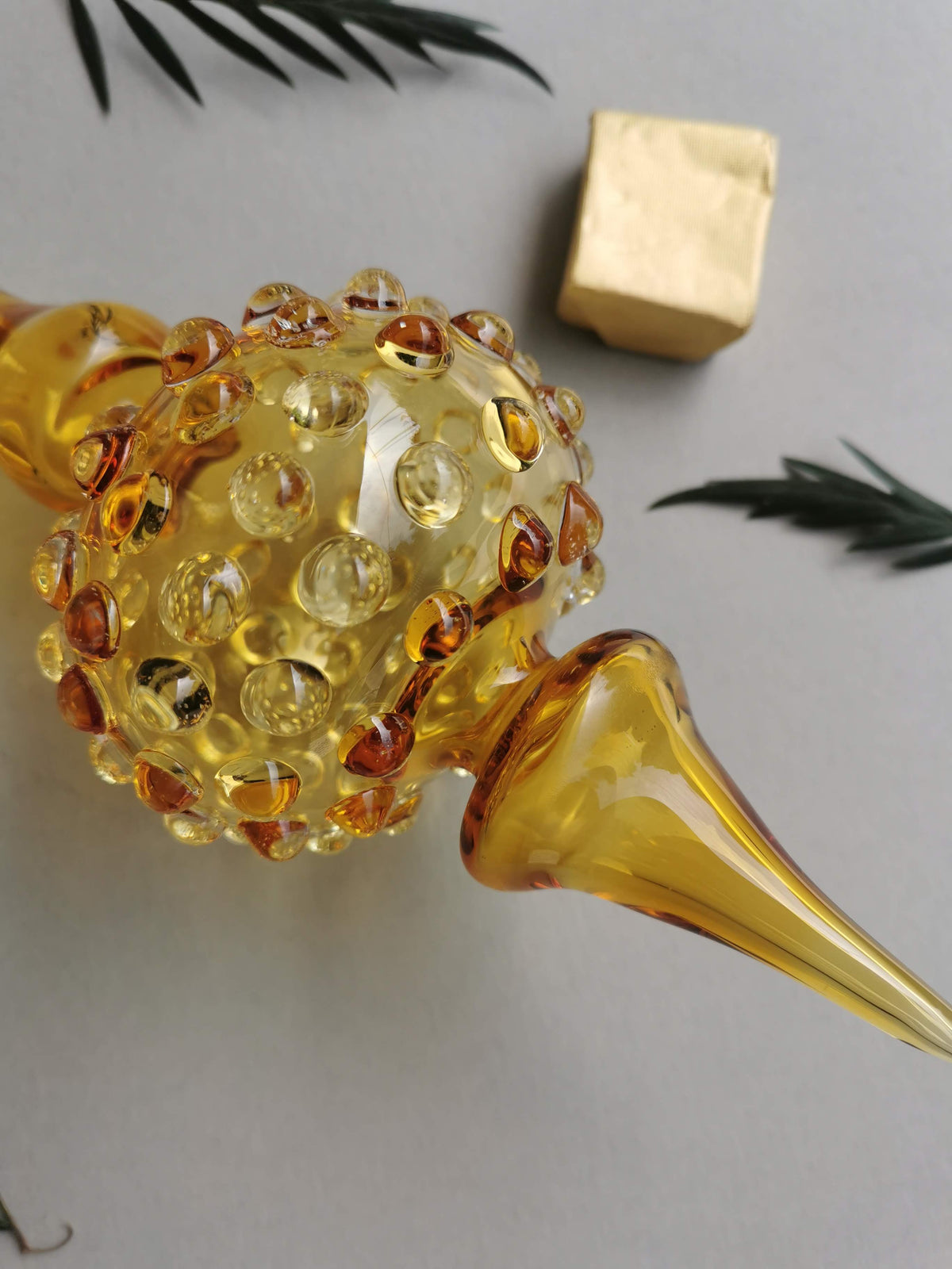 Handblown Glass Ornament - Sunset Lumina 4 inch