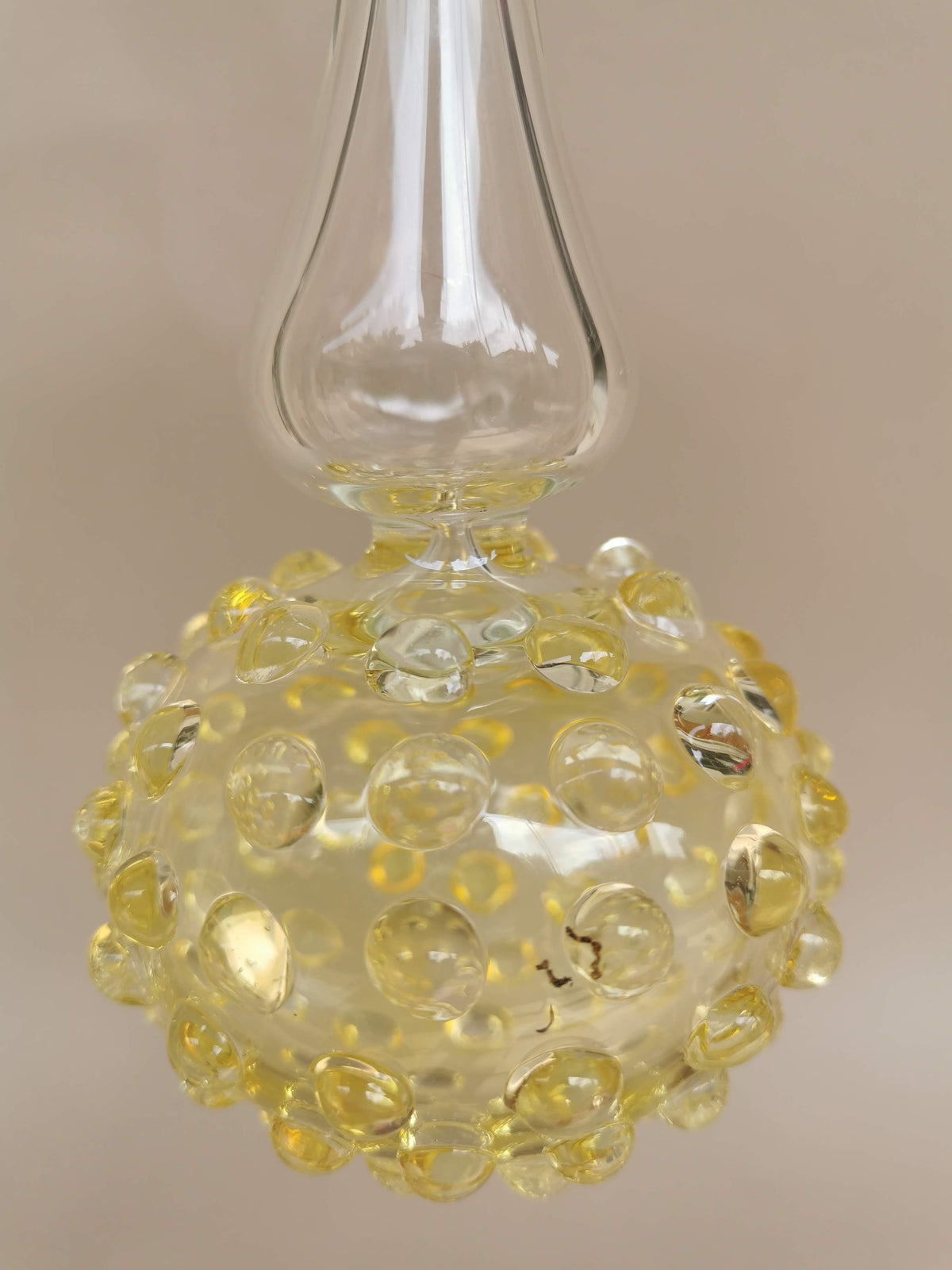 Handblown Glass Ornament - Lumina Pearl 4 inch